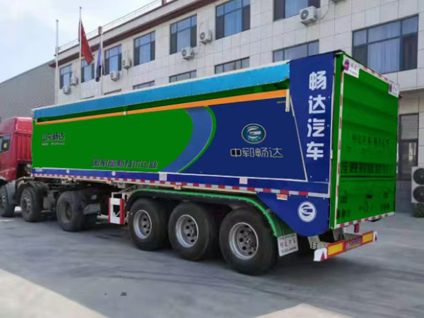 履带式自卸半挂车